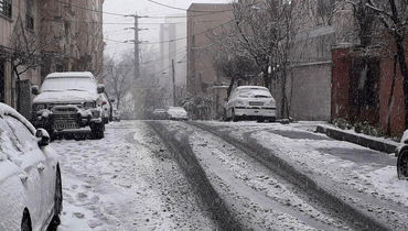 برف و باران به تهران رسید