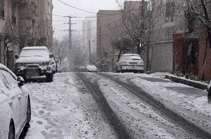 برف و باران به تهران رسید