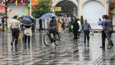 بارش باران و برف در ۲۴ استان