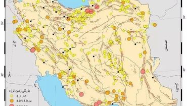 ۵۳۰ بار ایران در تیرماه لرزید